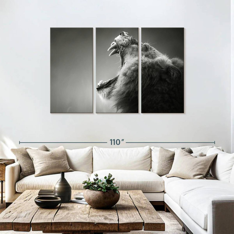 Lion Maw, 48" H x 74" W