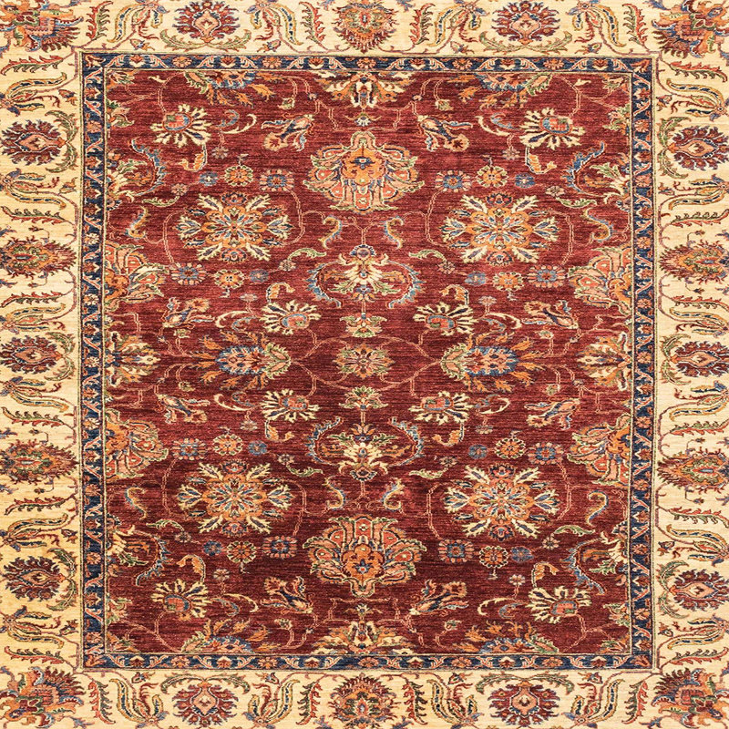 Abstract Indoor Rug, Square 6'