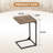 C Shaped End Table With Adjustable Feet,Small Side Table For Couch,Sofa Table With Metal Frame For Living Room,Bedroom,Bedside-1175601667