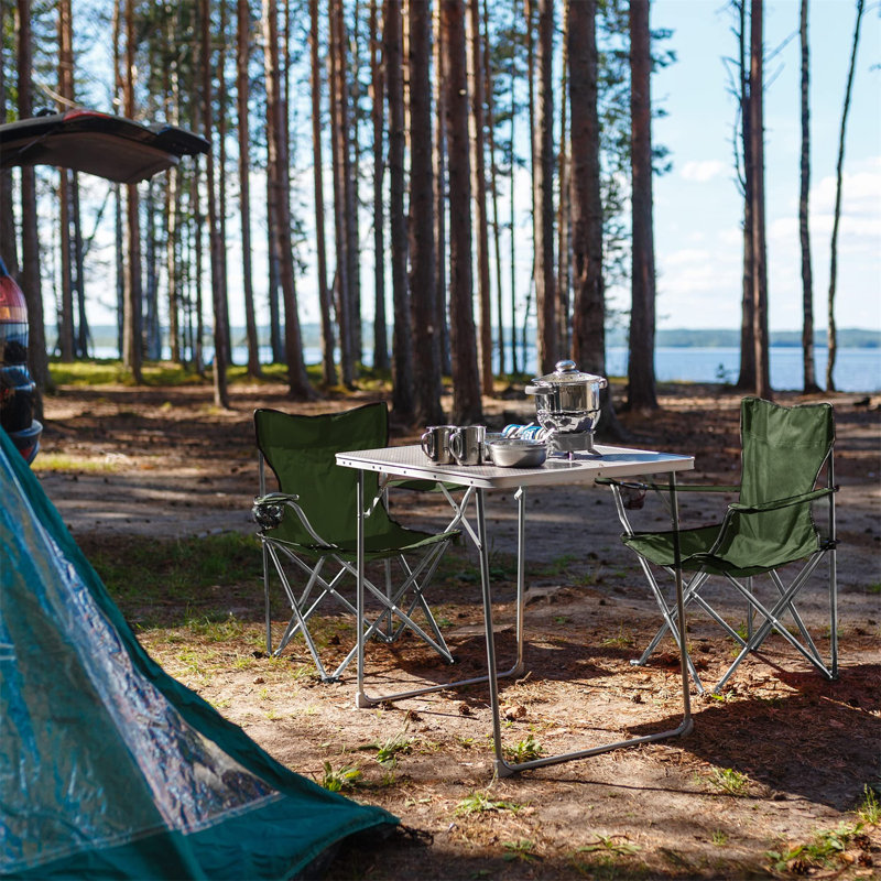 Akeya Folding Camping Chair, Green