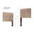 Carlino Mahogany Solid Wood Panel Headboard-1783370535