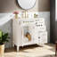 Meuble-lavabo simple 36 po avec plateau en céramique Azara-1986060384