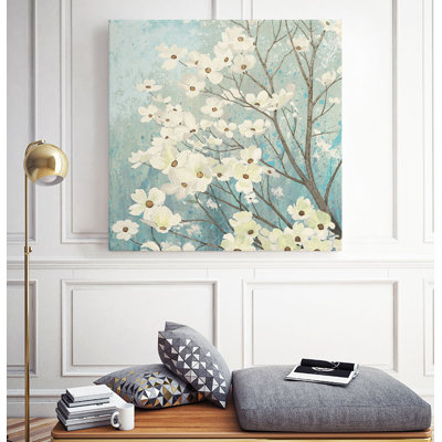 « dogwood florals », reproduction de peinture à l’acrylique sur toile