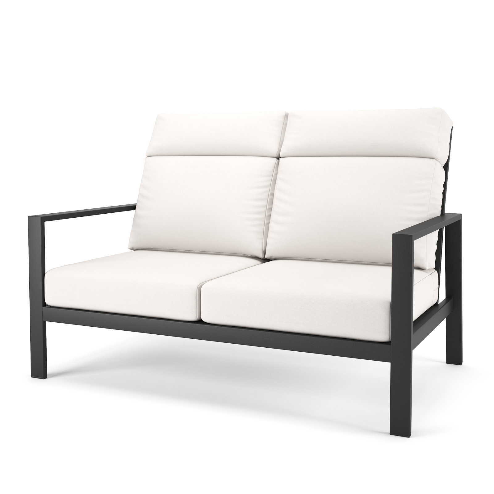 Townsend 55" Sunbrella® Patio Loveseat, Canvas White, None, No