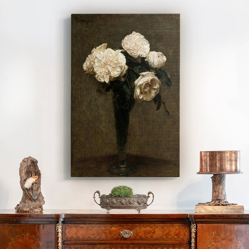 "Vintage Floral Print", ensemble de toiles encadrées, H 37 po x l 25 po