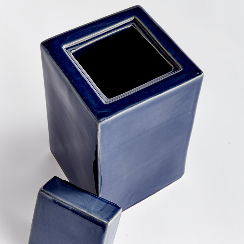 Grand pot Katelynd, Bleu, H 11,25 po x l 6,25 po x P 6,25 po