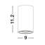 Gray LED Outdoor Flush Mount