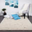Tapis crème à motif abstrait Allaire-32701700