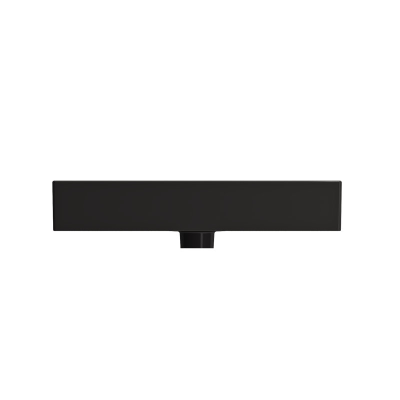 Milano 23.82'' L Bathroom Sink, Matte Black, Single-Hole