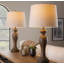 Joie 32" Opal Grey Table Lamp Set