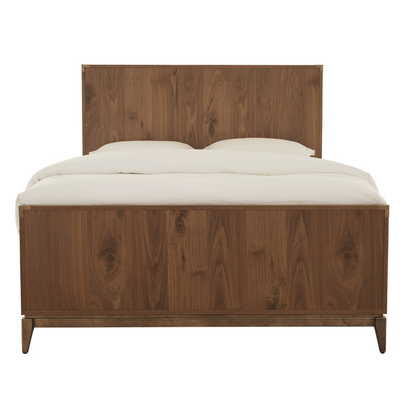 Lit standard en bois massif Villeparis, Reine