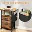 2 Fabric Drawers Mobile File Cabinet