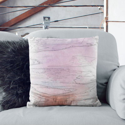 Sky Above the Mountain Cushion with Filling
