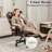 Big And Tall Ergonomic Office Chair With Footrest, Massage Cushion-117531508