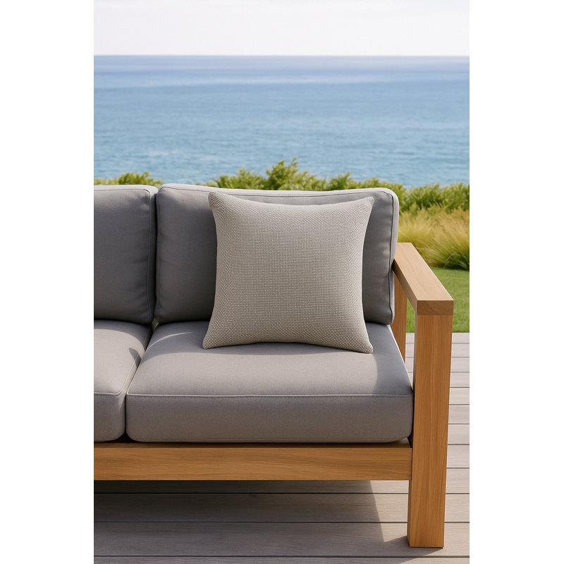 Outdoor Living Pillow Cover, Classic Gray, Square 20", Pillow Cover Only - No Insert
