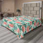 Rubis pâle, gris, bleu sarcelle / floral