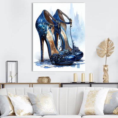 " Fashion Blue High Heels I "