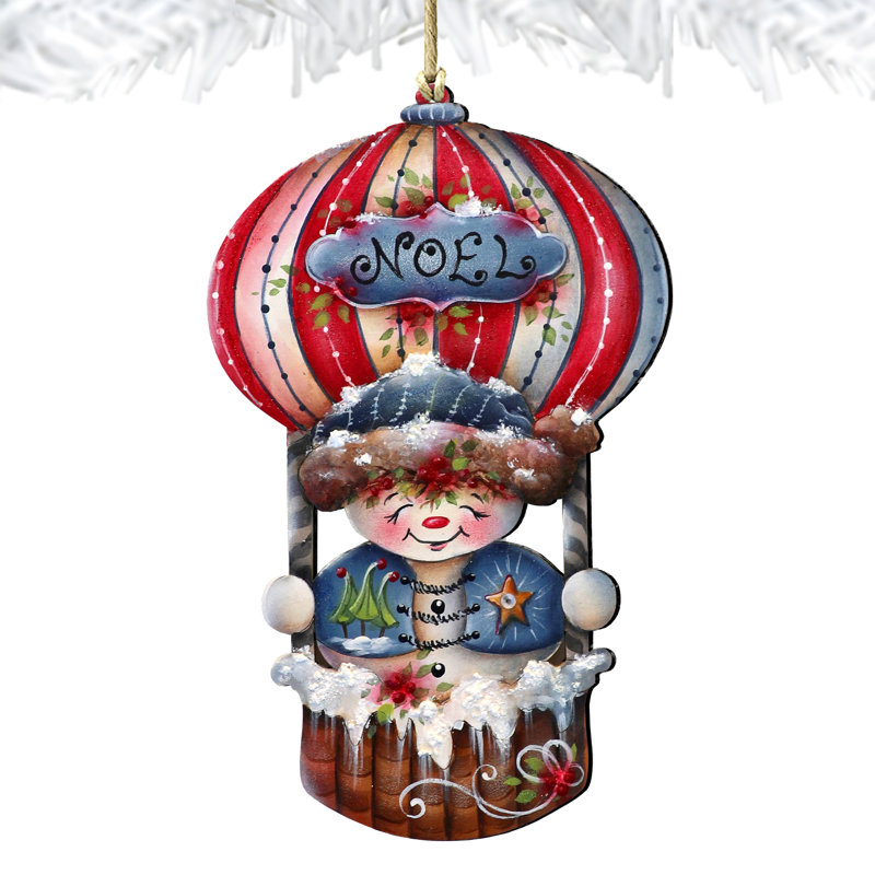 Ornement en bois Frosty Journey par J. Mills-Price