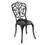 Ensemble de patio d'extérieur en aluminium 3 pièces avec trou pour parasol 1,77 po Hopwood