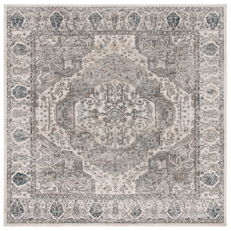Martha Stewart Performance Oriental Rug, Square 6'7"