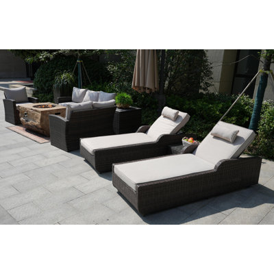 - Person Patio Conversation Set with Cushions