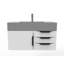 Ensemble de meuble-lavabo mural simple 36 po Nile-1583979845-1583979842-1583979849