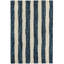 Silas Stripe Hand Hooked Striped Area Rug in Navy-1017699311
