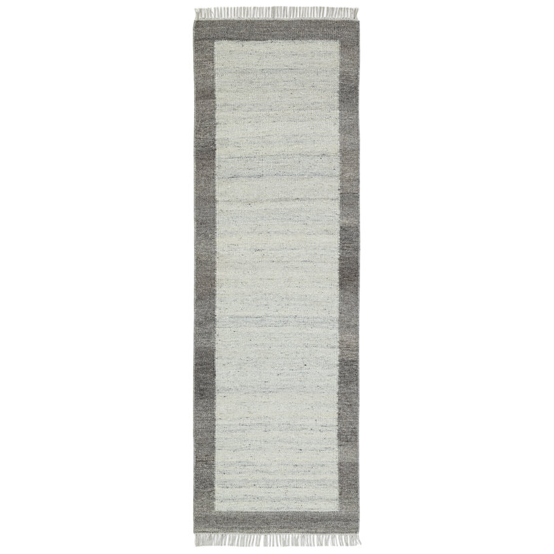 Tapis en laine touffeté à la main Kaylee , Tapis de couloir 2 pi 6 po x 8 pi