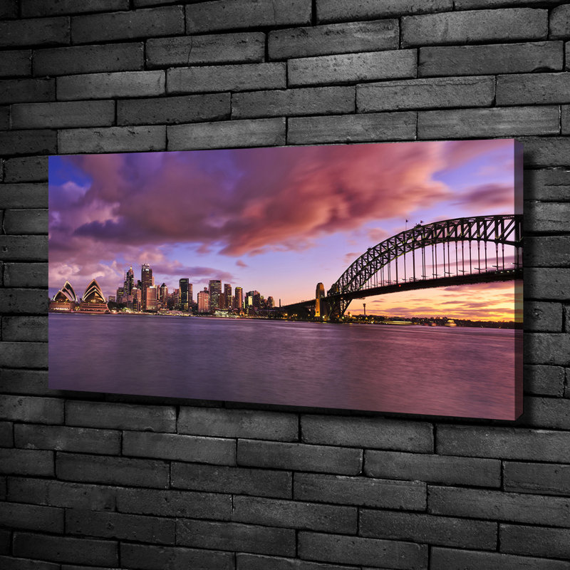 Bridge In Sidney - Wrapped Canvas Print