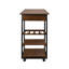 Chariot-bar en bois massif Kilgo