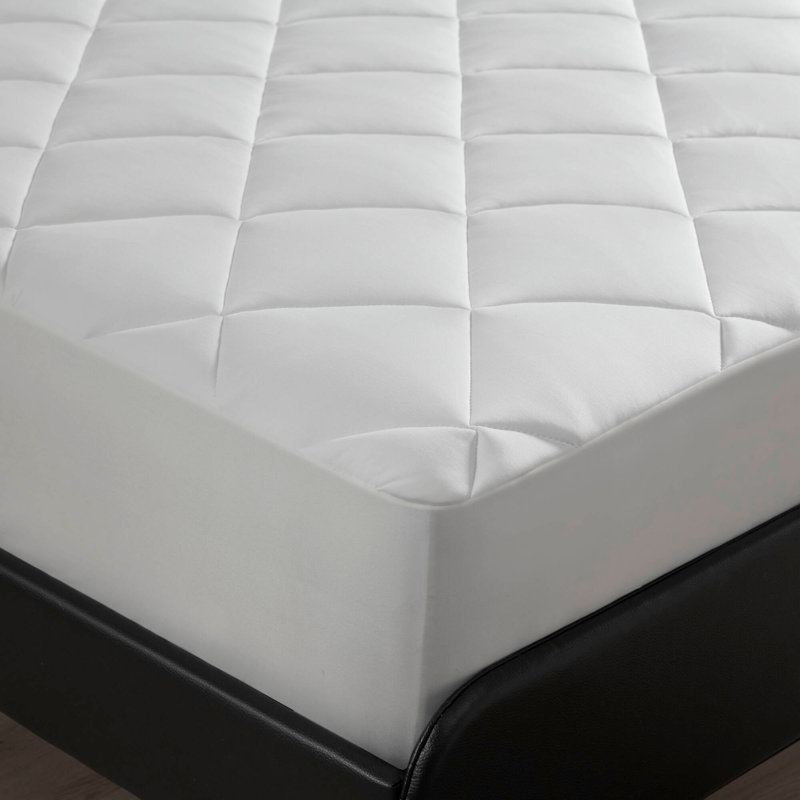 Surmatelas à poches profondes blanc, Lit double