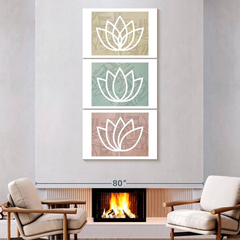 Lotus Namaste I, 80" H x 39" W