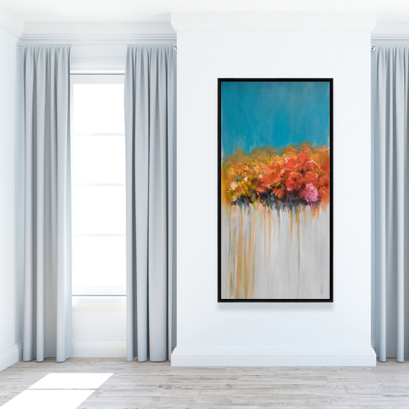 Orange flowers bundle - 24"x48" Framed canvas