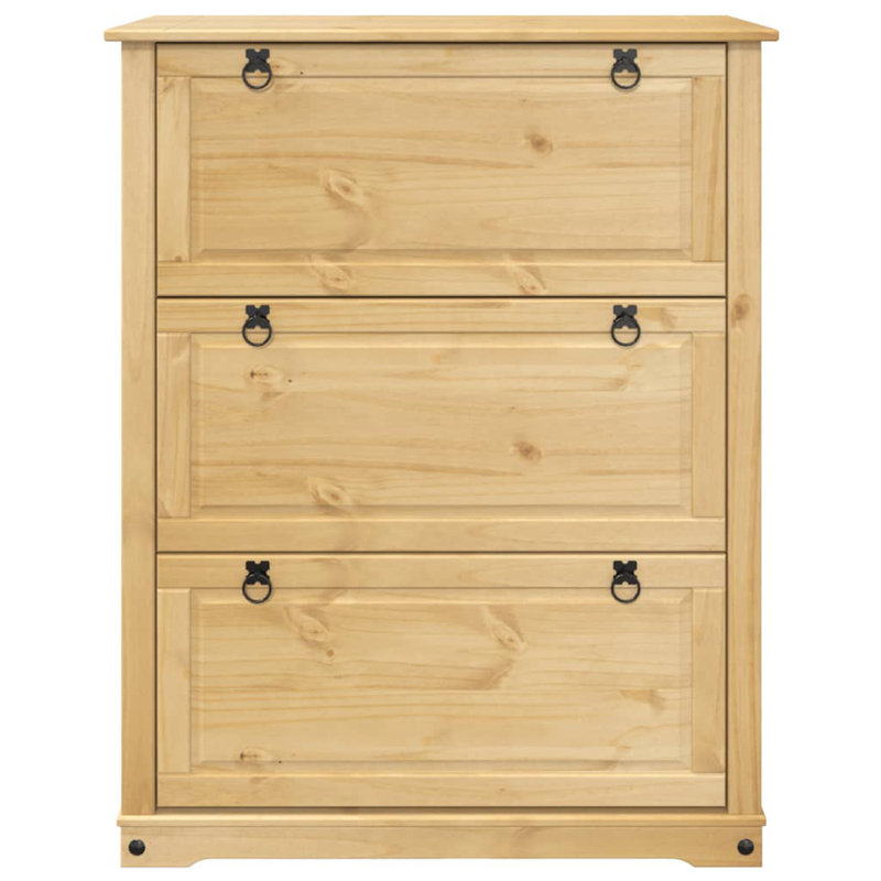 18 Pair Solid Wood Shoe Storage Cabinet