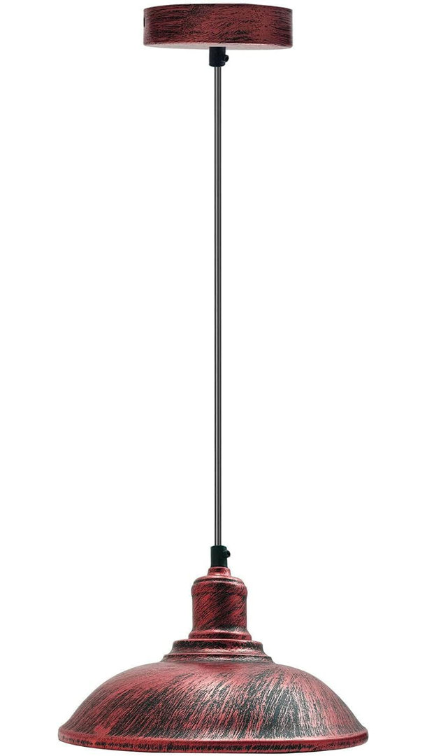 Vintage Retro Ceiling Light Set, E27 Pendant Hanging Adjustable Lighting Fixture, 24cm Light Shade Ceiling Fitting for Kitchen, Farmhouse,Restaurant.