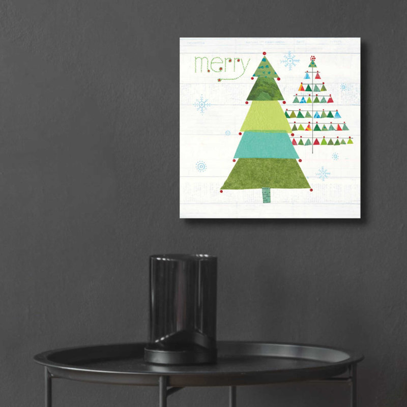 «Christmas Patchwork I» par Courtney Prahl, H 12 po x l 12 po x P 0,13 po
