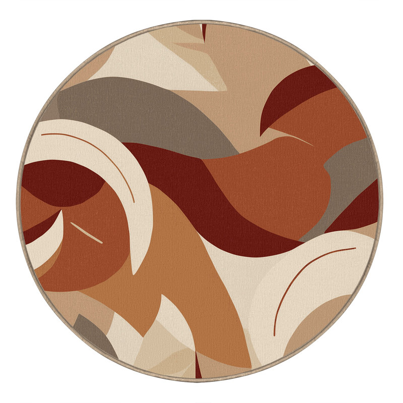 Sunset Veil Rug, Round 8'