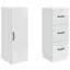 Cabinet Set 2 Pcs Engineered Wood Storage Home Organization Office-1141218424