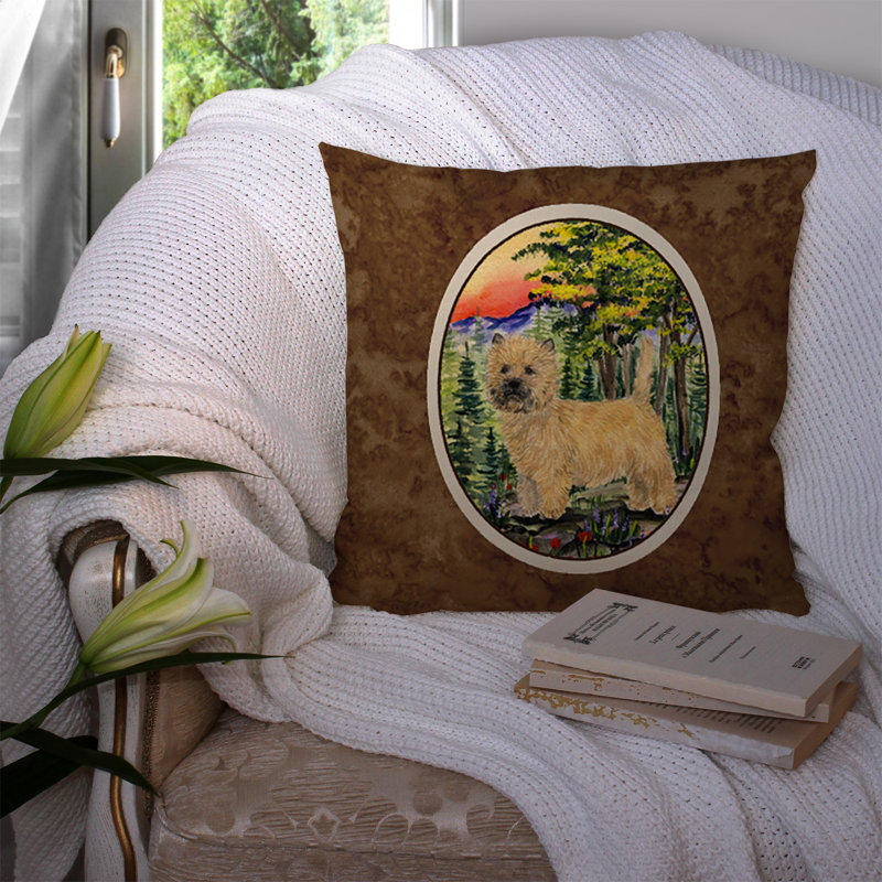 Coussin décoratif intérieur/extérieur cairn terrier