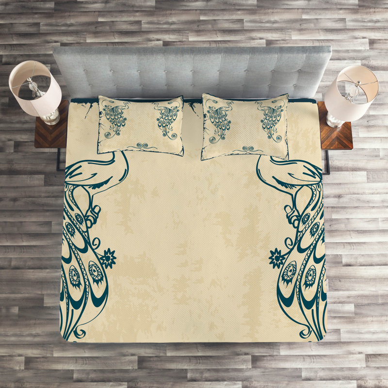 Peacock Eclectic Coverlet