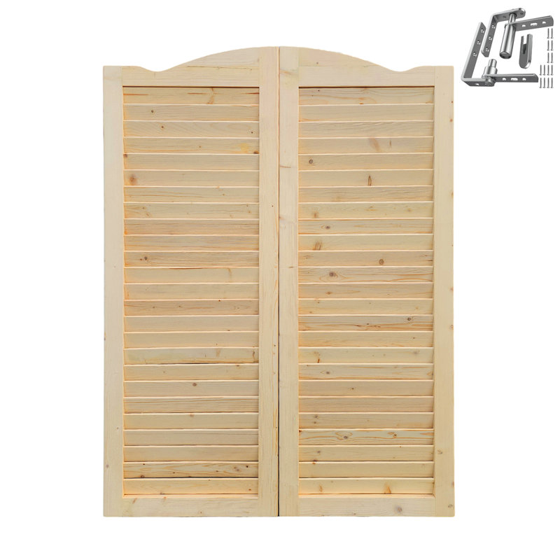Portes de café à persiennes pivotantes S&Z, 32 po x 42 po