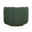 Fauteuil d'appoint pivotant en chenille vert forêt Nura-119928779