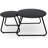 Ensemble de 2 tables basses d'extérieur pour patio