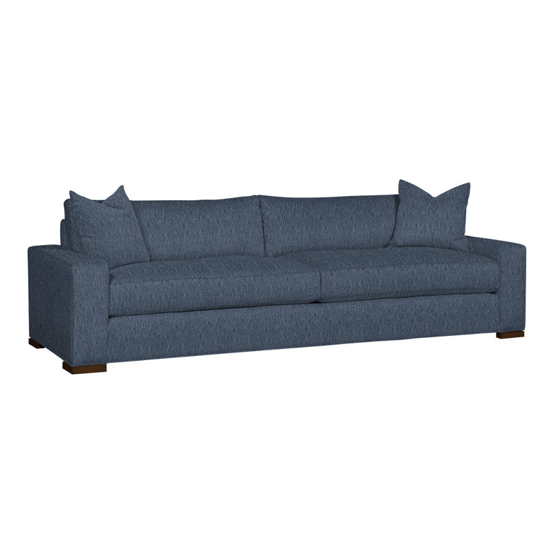 Paxton Upholstered 109'' Sofa, Navada Blue, Havana