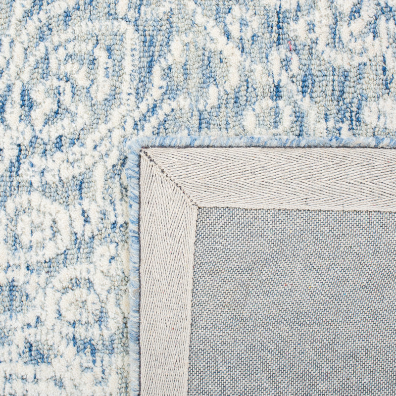 Metro Hand Tufted Indian Wool And Cotton With Latex Oriental Rug, Square 6'