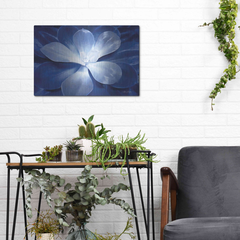 Blue Succulent II par Lori Deiter, H 12 po x l 16 po