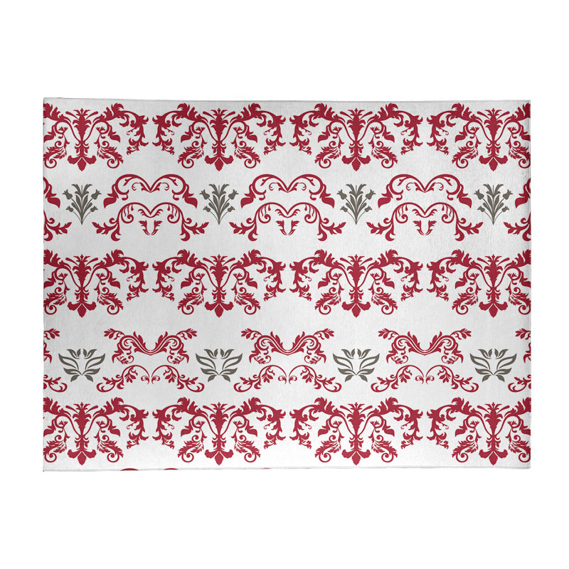 Damask Indoor Rug, Rectangle 8' x 10'