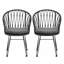 TAVON CHAIR, 2PCS avec 2 coussins, gris