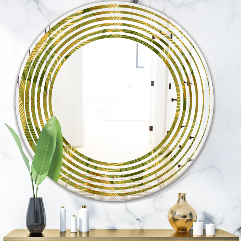 Miroir mural Wave, H 23,6 po x l 23,6 po