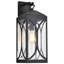 Lanterne murale moyenne 1 lumière Esmeray - noir mat avec verre transparent Esmeray-1724124726